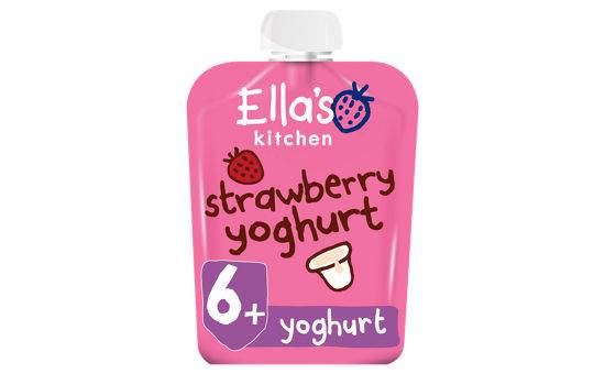 Ella's Kitchen Organic Strawberry Greek Style Yoghurt Baby Pouch 6+ Months 90g