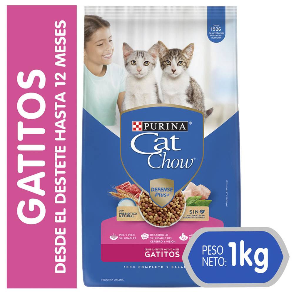 Cat chow alimento gatitos (bolsa 1 kg)