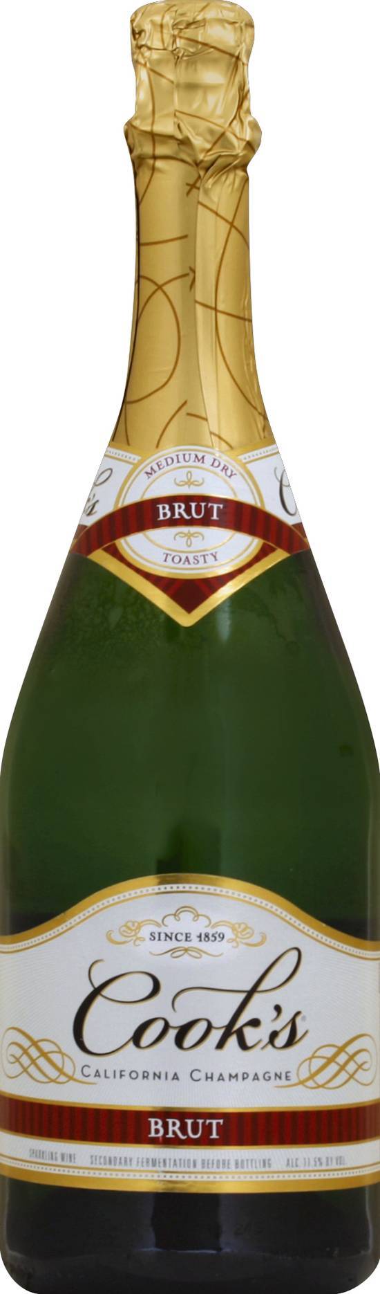 Cook's Brut California Champagne Wine 2015 (750 ml)