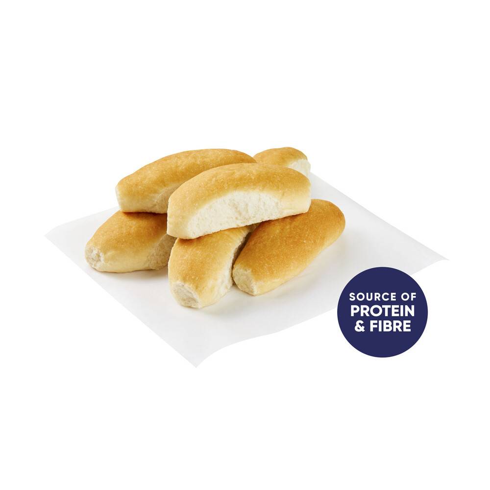 Coles Bakery Hot Dog Rolls 6 pack