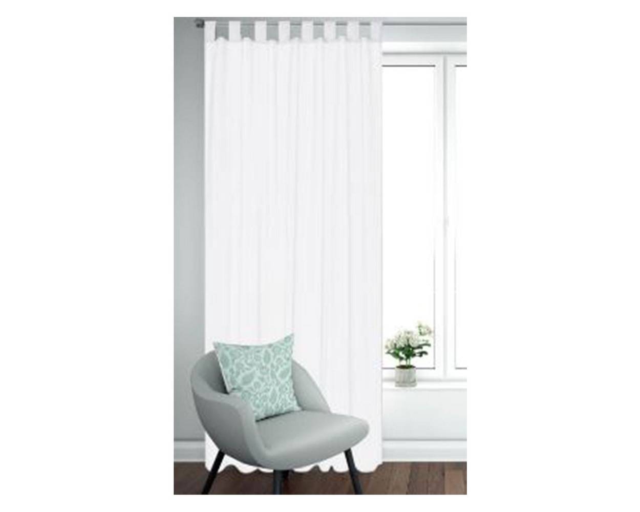 Cotidiana cortina velo básico blanco (140 x 230 cm)
