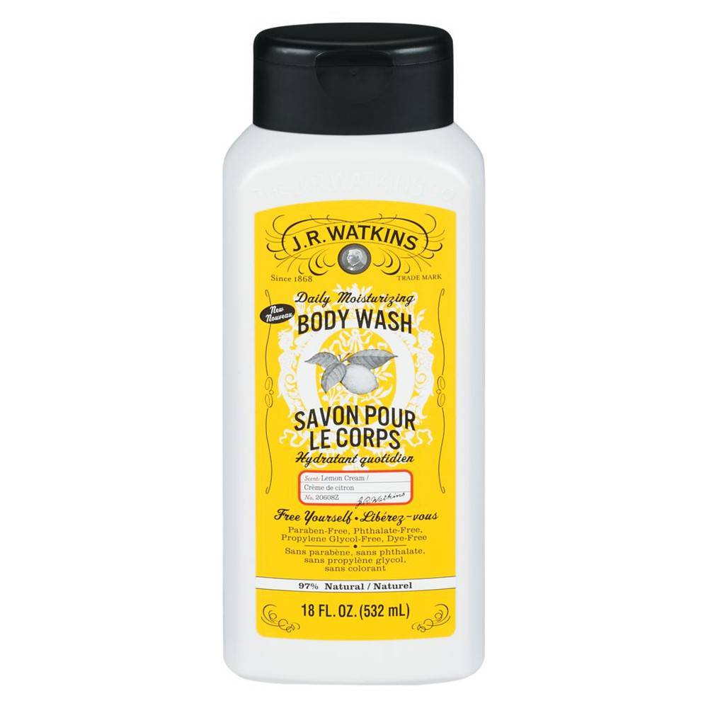 J.R. Watkins Lemon Cream Body Wash (532 ml)