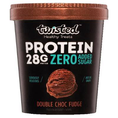 Twisted Protein Double Choc Fudge Ice Cream 475ml