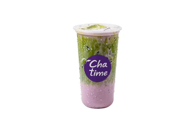 Matcha Blueberry Latte