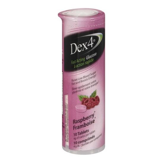 Dex4 Glucose Tablets, Raspberry (10 ea)
