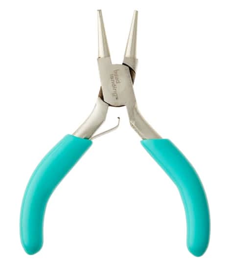 Bead Landing Mini Round Nose Pliers, Teal