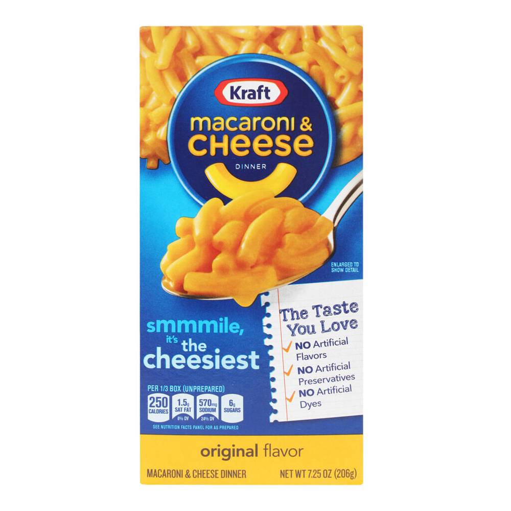 Kraft macarrones con queso (caja 206 g)