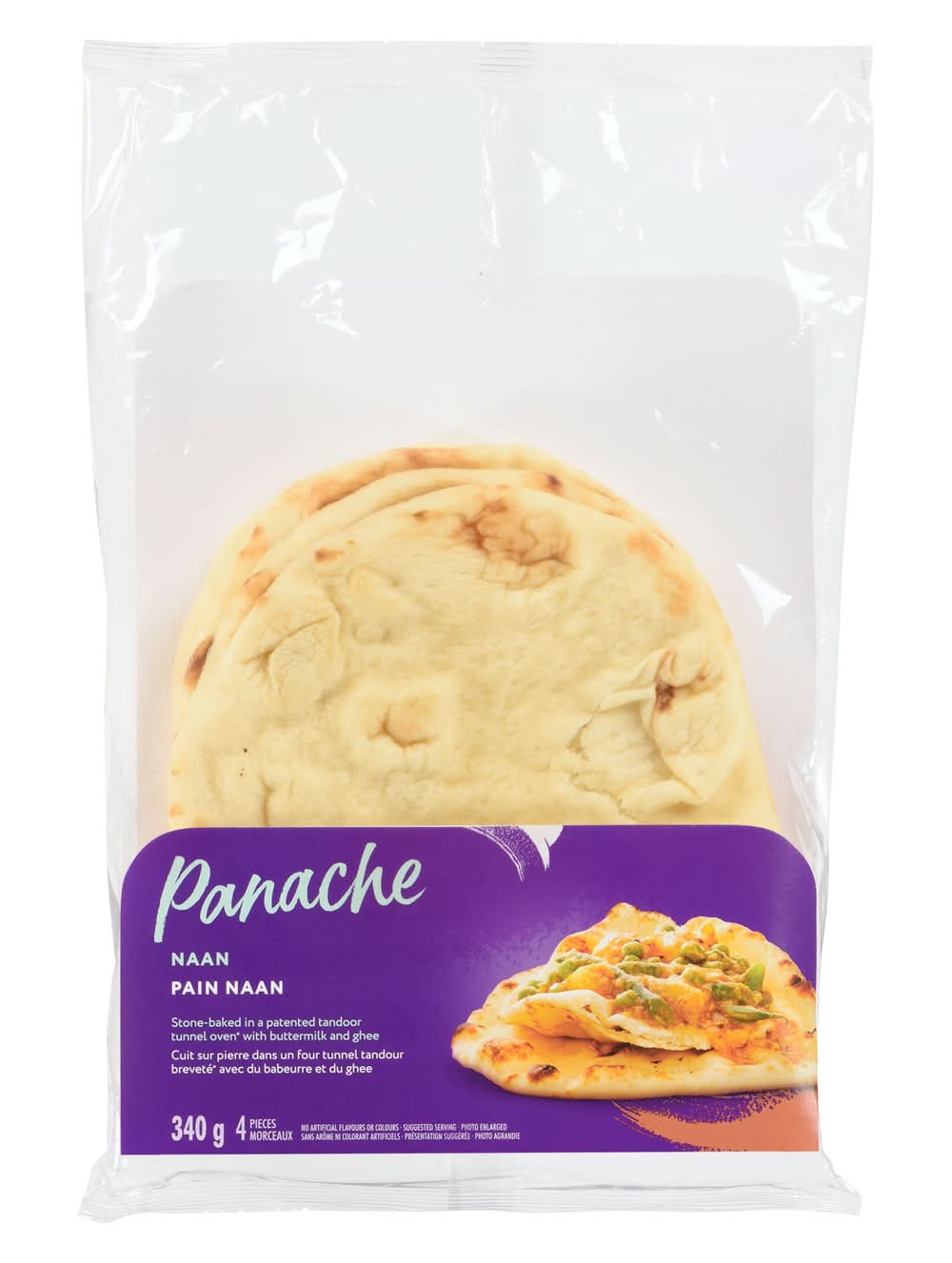 Panache Original Frozen Pain Naan (340 g)