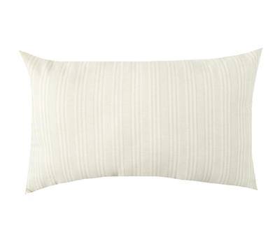 Taylor Pastel Green Stripe Rectangle Throw Pillow