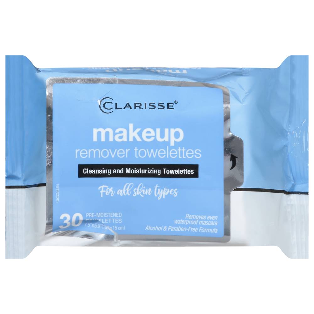 Clarisse Pre-Moistened Makeup Remover Towelettes (6.4 oz)