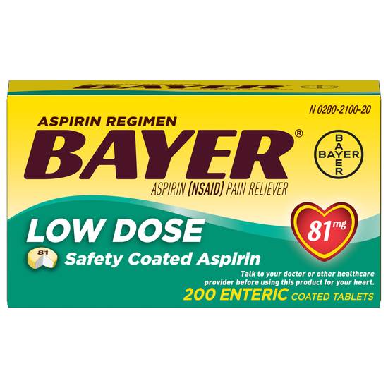 Bayer Pain Reliever Low Dose Aspirin (200 ct)