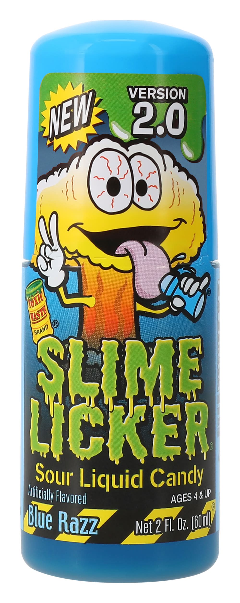 Toxic Waste Slime Licker Sour Liquid Candy, Strawberry (2 fl oz)