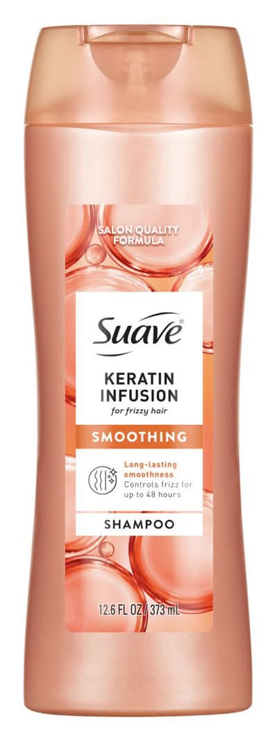 Suave Keratin Infusion Smoothing Shampoo For Frizzy Hair 48hr Frizz Control 12.6 Oz