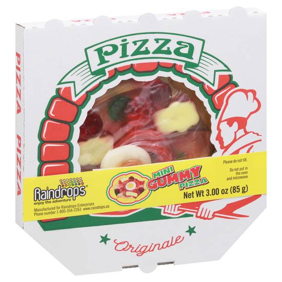 Raindrops Mini Gummy Pizza (3 oz)