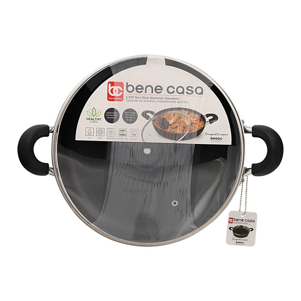 Bene Casa 5.2 Qt Non Stick Aluminum Casserole (1 ct)