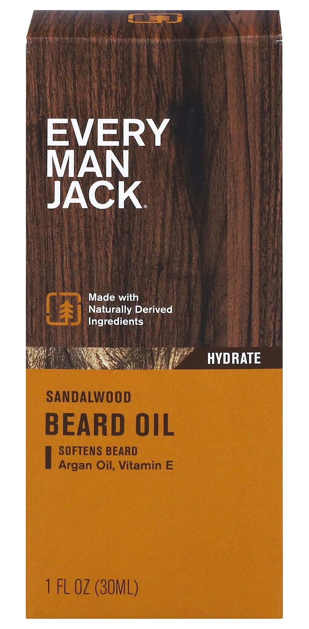 Every Man Jack Sandalwood Hydrating Beard Oil With Shea Butter (1 fl oz)