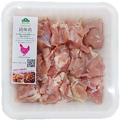 純輝鶏もも�肉角切り（宮崎県産）１パック(150ｇ～230ｇの間でお届け)