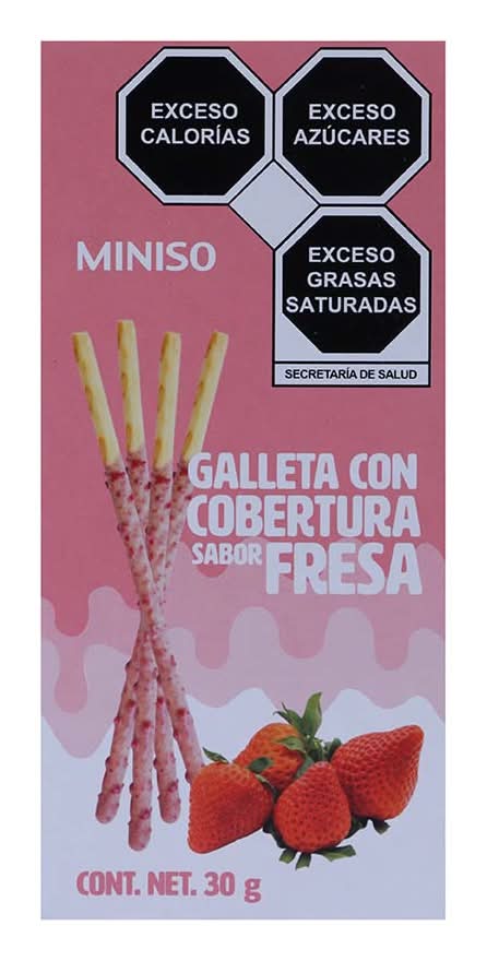 Miniso · Palitos de fresa (30 g)