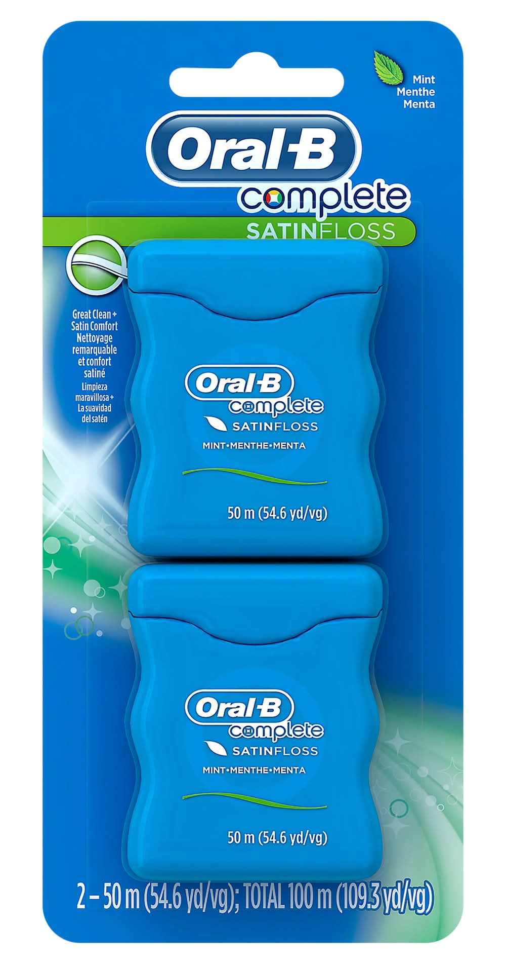 Oral-B Complete Satin Floss Dental Floss Mint (1.1 oz)