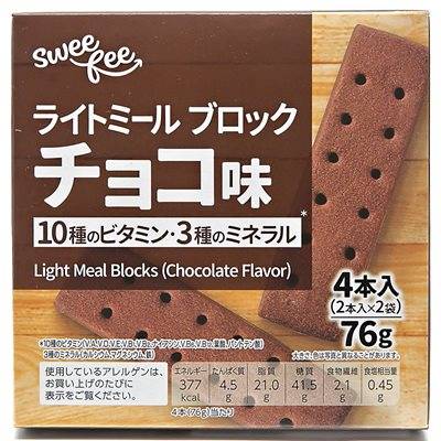 トップバリュ　スウィーフィー　ライトミールブロック　チョコ味　４本入