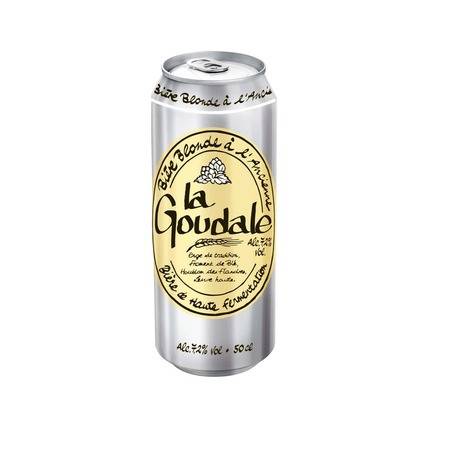 Bière blonde alc.7,2% vol LA GOUDALE - la canette de 50cL