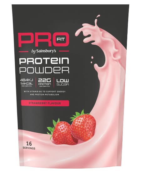 Sainsbury's Strawberry, Pro Fit Whey Protein Powder (500g)