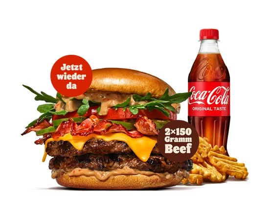 King's Whisky BBQ Double Menü