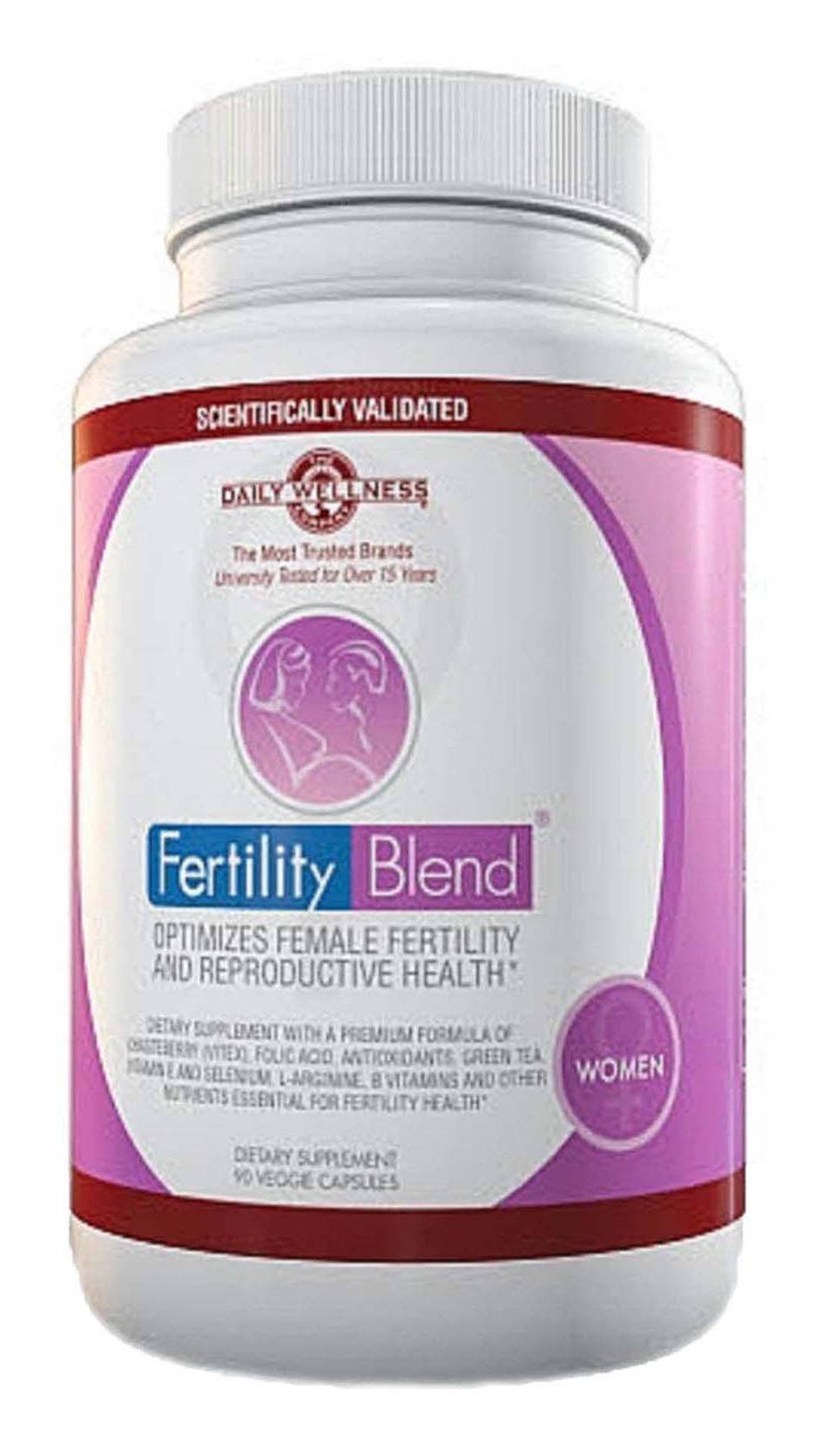 Fertility Blend Daily Wellness Fertility Supplements Capsules For Women (90 ct)
