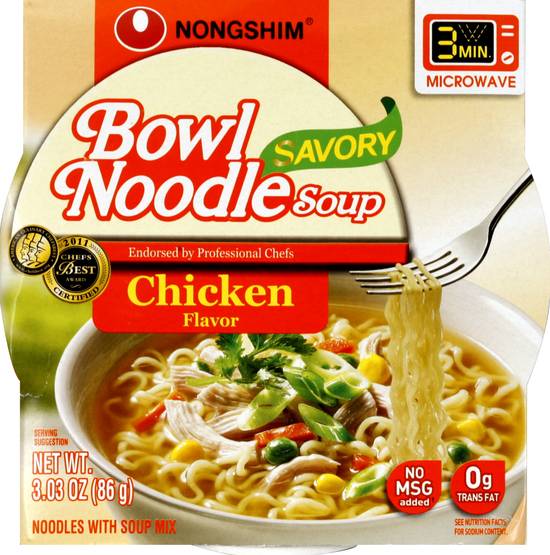 Nongshim Savory Bowl Chicken Noodle Soup