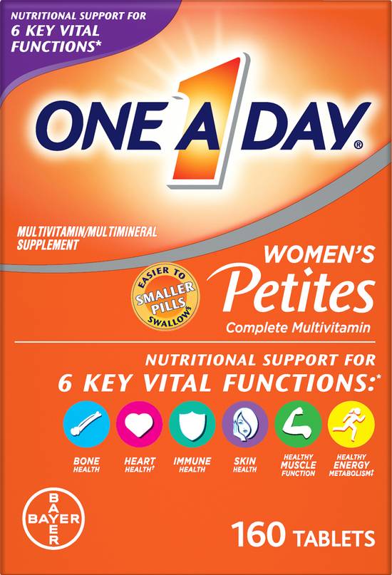 One a Day Women's Petites Multivitamin, Supplement With Vitamins A, C, E, Calcium, Biotin, and B-Vitamin (160 ct.)