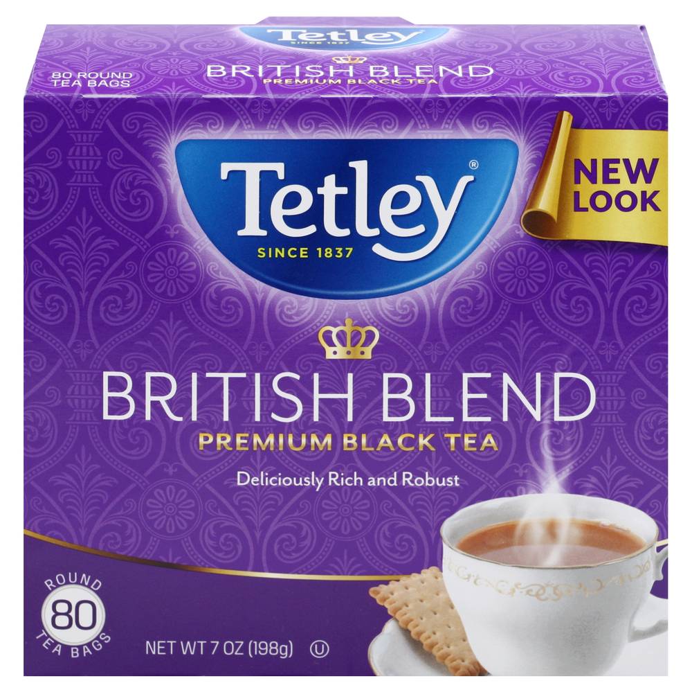 Tetley British Blend Premium Black Tea (7 oz, 80 ct)