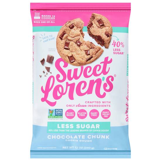 Sweet Loren's Less Sugar Chocolate Chunk Cookie Dough