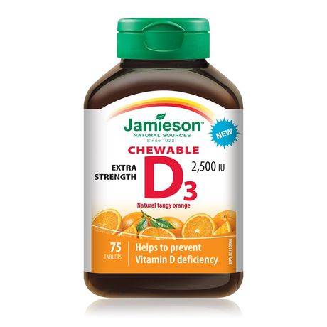 Jamieson Vitamin D3 Chewable Tablets (120 g)