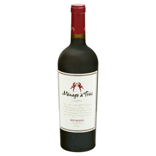Ménage À Trois California Red Blend Wine 2019 (750 ml)