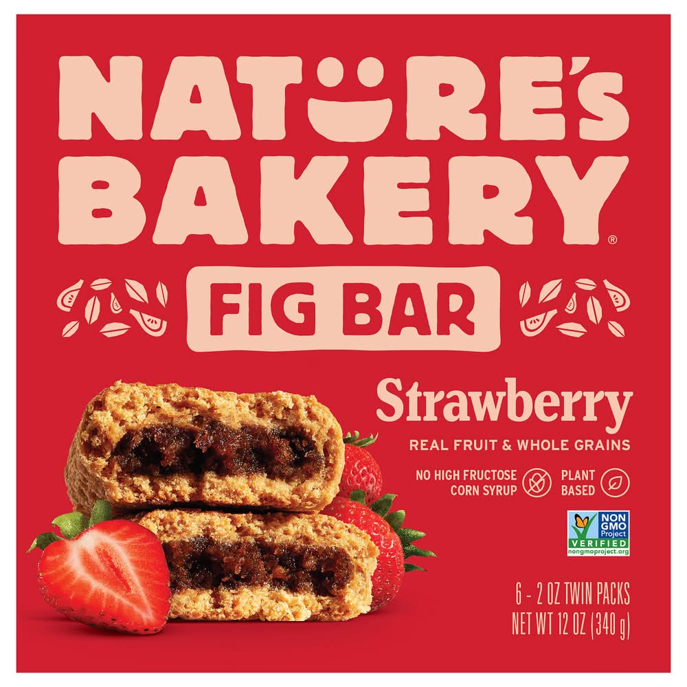 Nature's Bakery Fig Bars, Strawberry (6 x 2 oz)