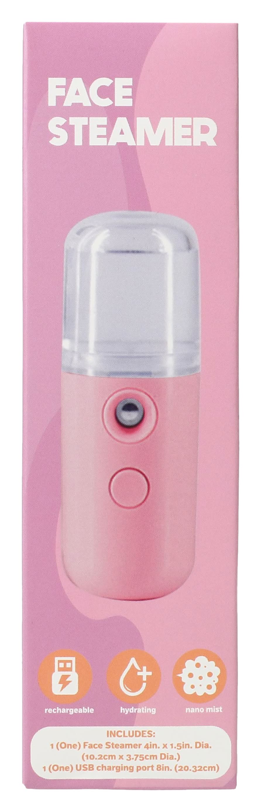 Rechargeable Face Steamer Pink