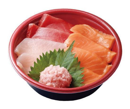 まぐろサーモ��ン丼 Tuna salmon bowl