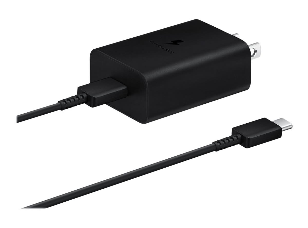 Samsung 15W Power Adapter With 3amp Usb-C Cable, Black