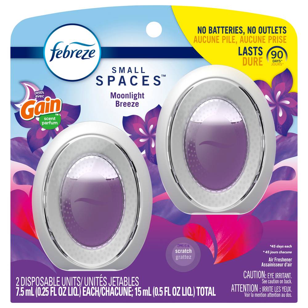 Febreze Aces Gain Air Freshener - Moonlight Breeze (0.5 oz, 2 ct)