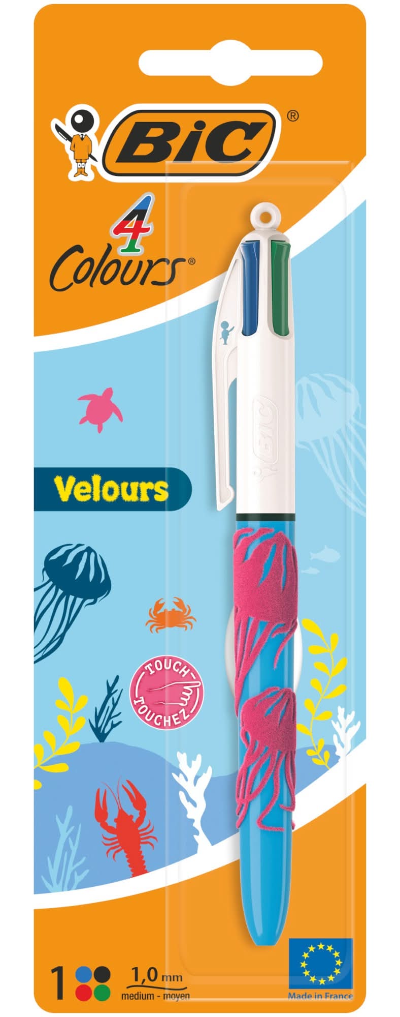 Esferográfica Com 4 Cores Velvet Bic
