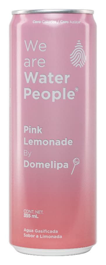 Water People · Agua gasificada pink lemonade, limonada (355 ml)