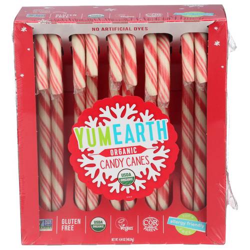 Yum Earth Organic Candy Canes 10 Pack