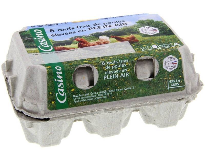 Casino - Oeufs frais de poules élevées en plein air (6)