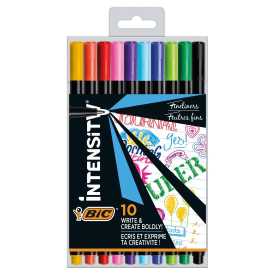 Bic Intensity Fine Felt Pens X12