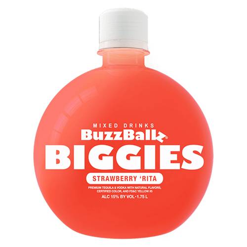 Buzzballz Biggies Strawberry 'Rita 1.75L 15% ABV