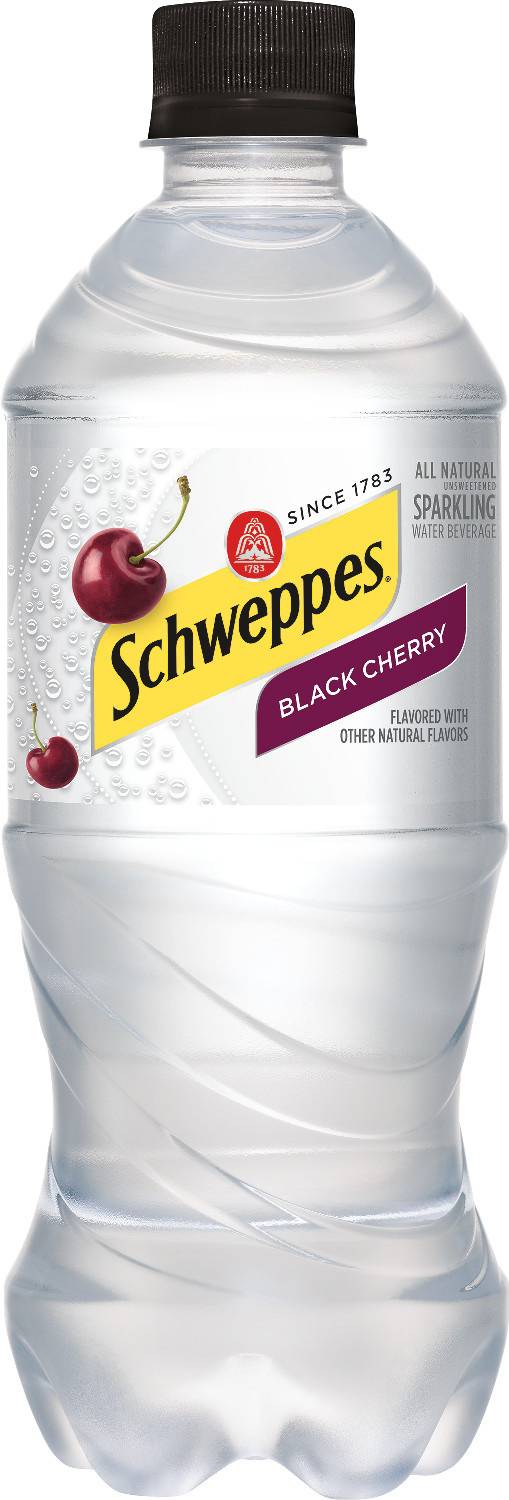 Schweppes Black Cherry Sparkling Water (20 fl oz)