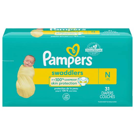 Pampers Swaddlers Diapers Size 0 Jumbo (31 ct)