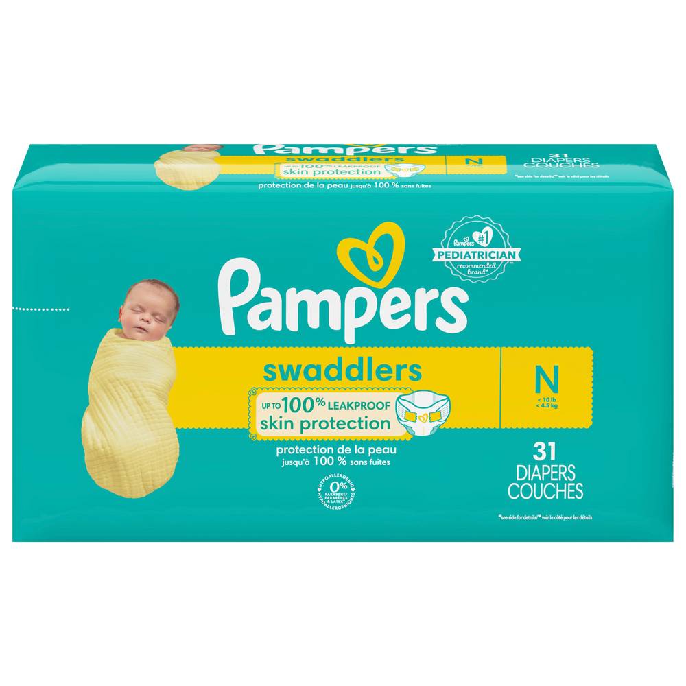 Pampers Swaddlers Diapers Size 0 Jumbo