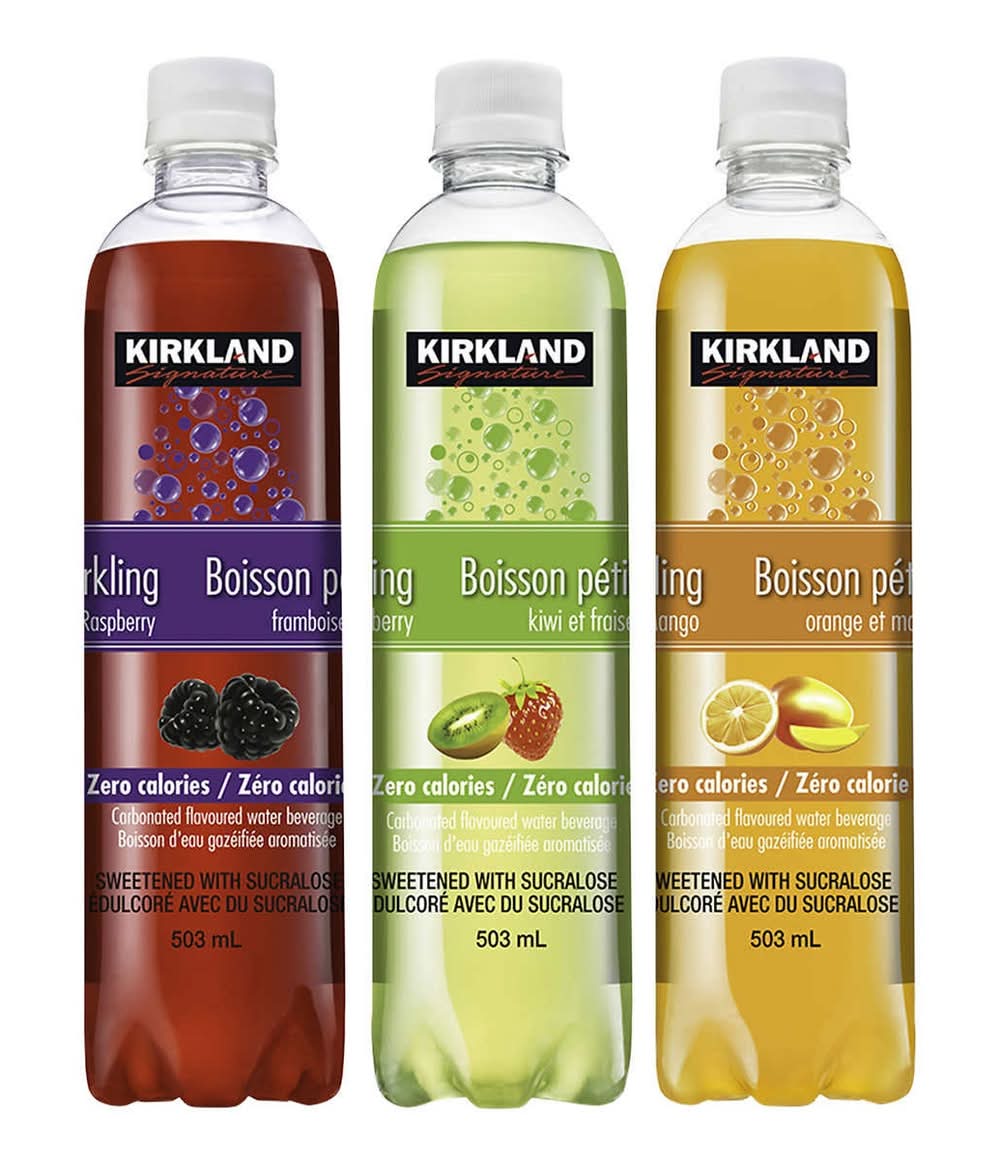 Kirkland Signature - Eau Gazeuse Aramatisée 503 Ml Paquet De 24 / Kirkland Signature Sparkling Flavoured Water 503 Ml, 24-Pack