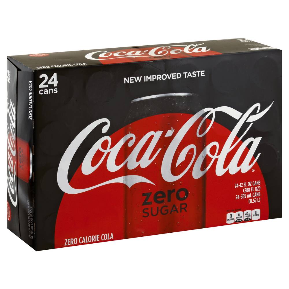 Coca-Cola Zero Sugar Soda (24 x 12 fl oz)